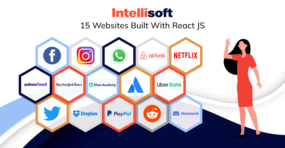 Popular site logos that use React JS