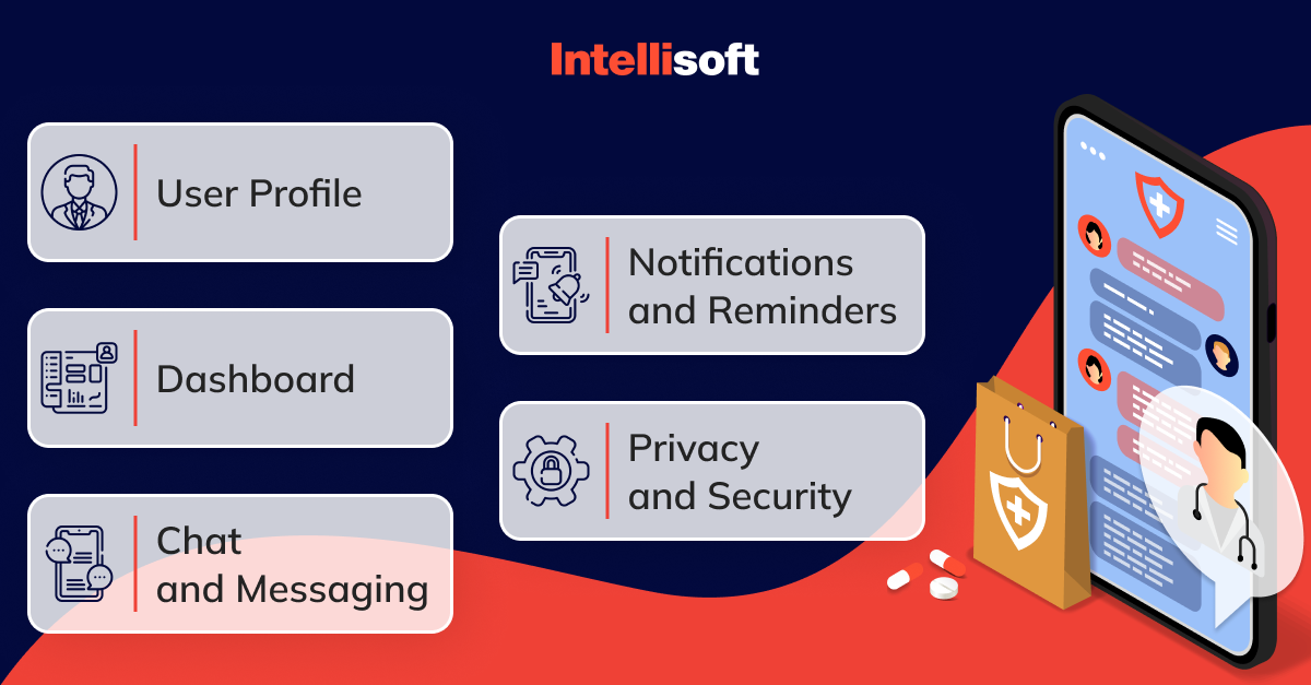 healthcare app must-have features 