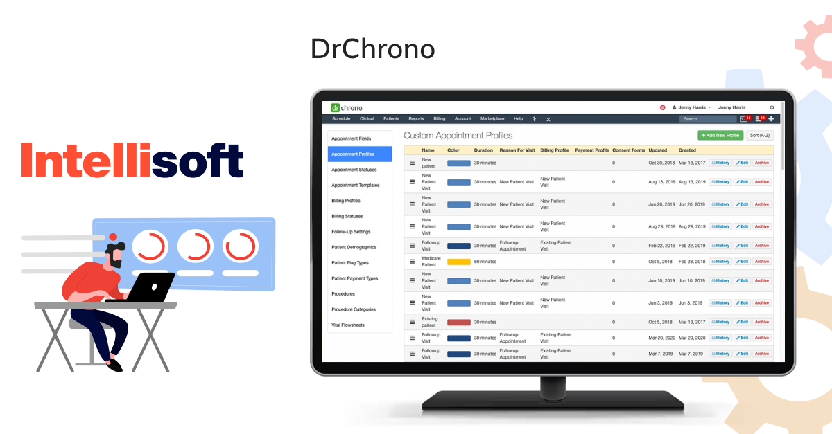 DrChrono user interface